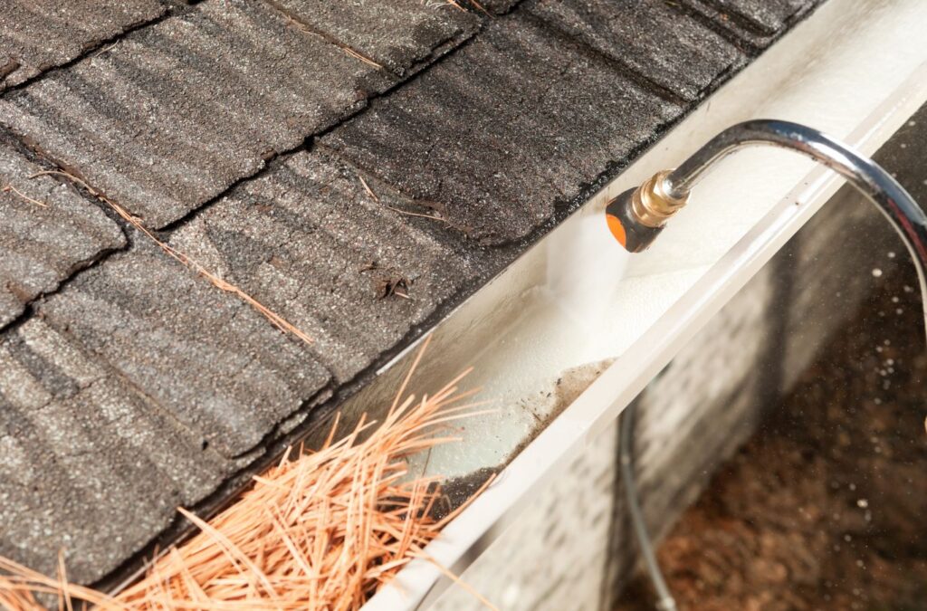 Upstate Softwash expert providing gutter cleaning service in Saratoga Springs, NY. Gutter Cleaning Near Me.